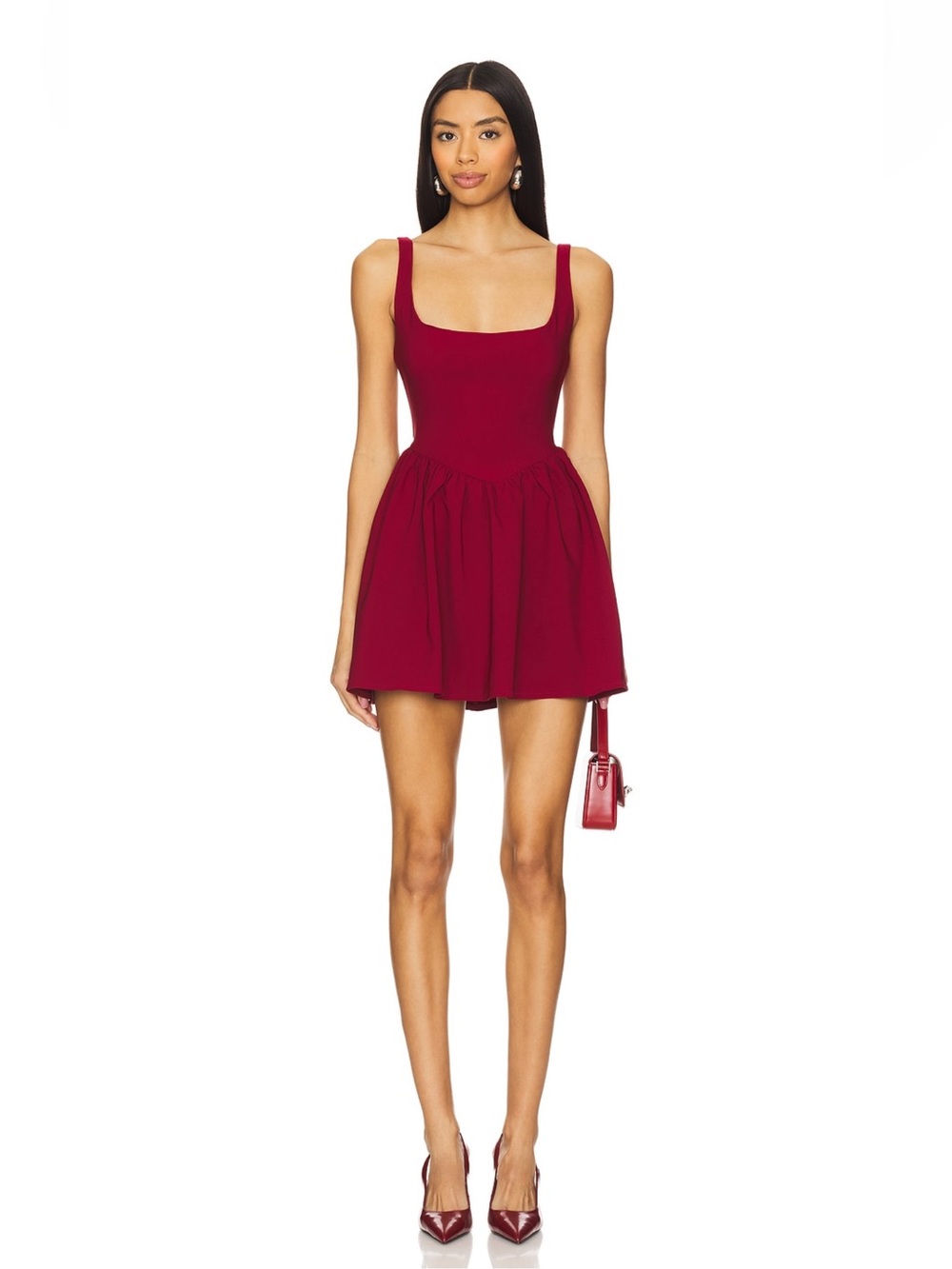 More to Come Red Scoop Neck Dress